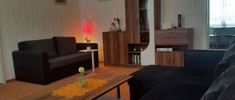 テレビ、DVD プレーヤー、ステレオ