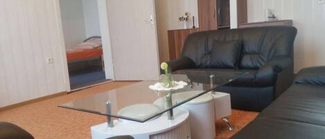 TV, DVD player, stereo