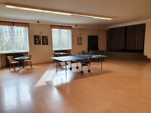Games room - Apartment 'Landhaus Sorbitzgrund' with Mountain View, Shared Terrace and Wi-Fi (Rohrbach (bei Saalfeld))