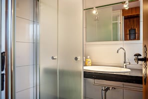 Shower, hair dryer