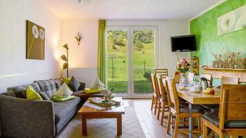 Fernseher, DVD-Player, Stereoanlage