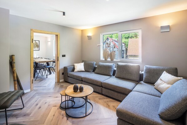 TV - Vacation home Haus Waldberg with large garden and covered veranda (Unterschönau)