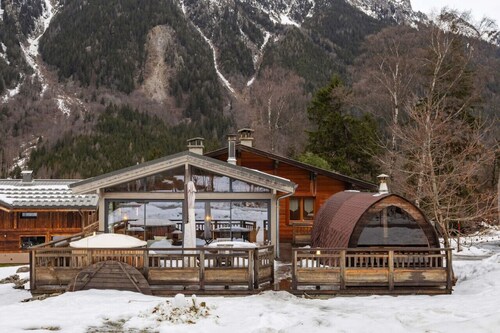 Songenaz - Chalet 170m2 Cheminée Jacuzzi Sauna Vues