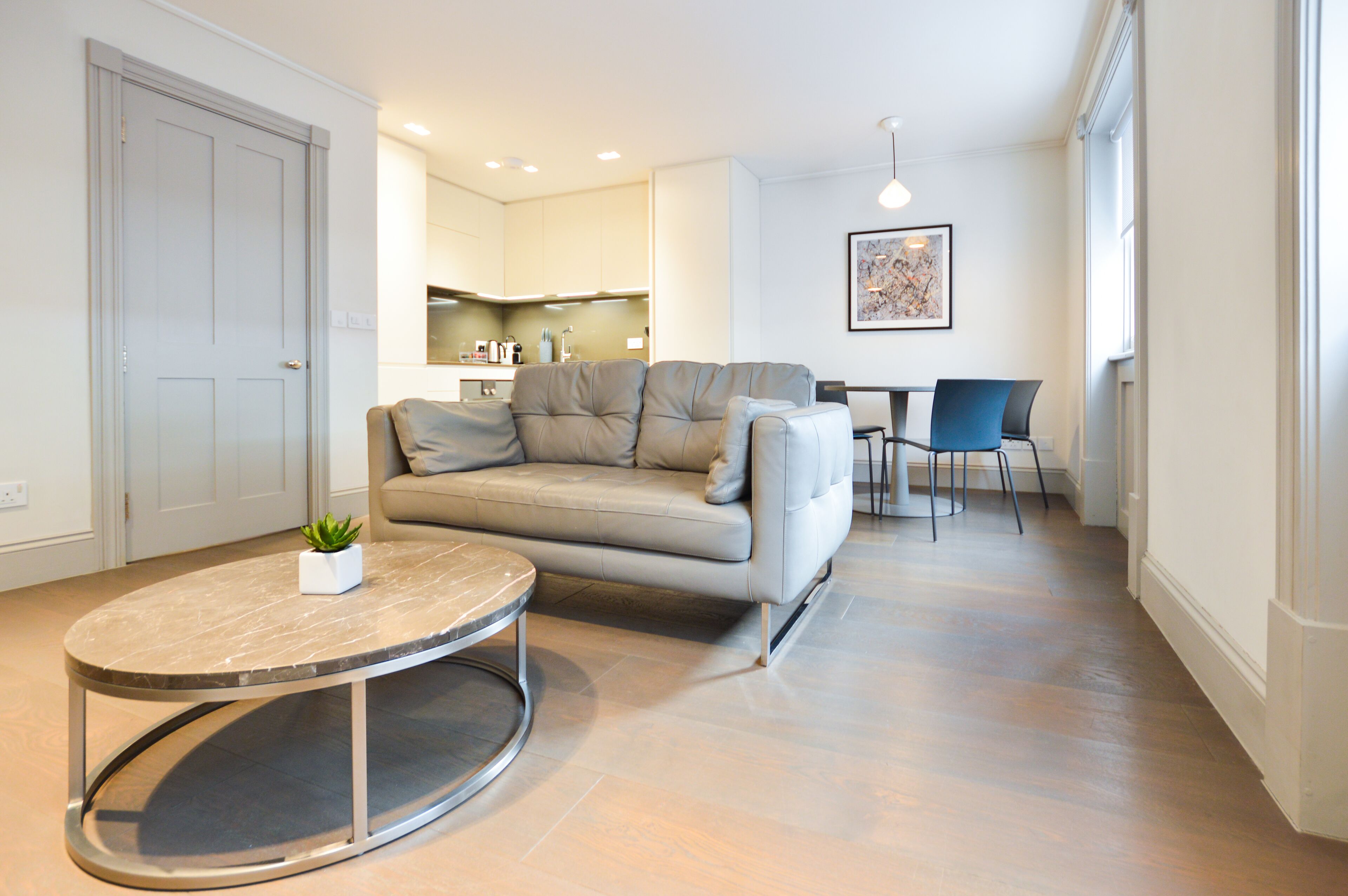 Soho Luxury 1 Bedroom Apartment | Living area | Flat-screen TV, heated floors