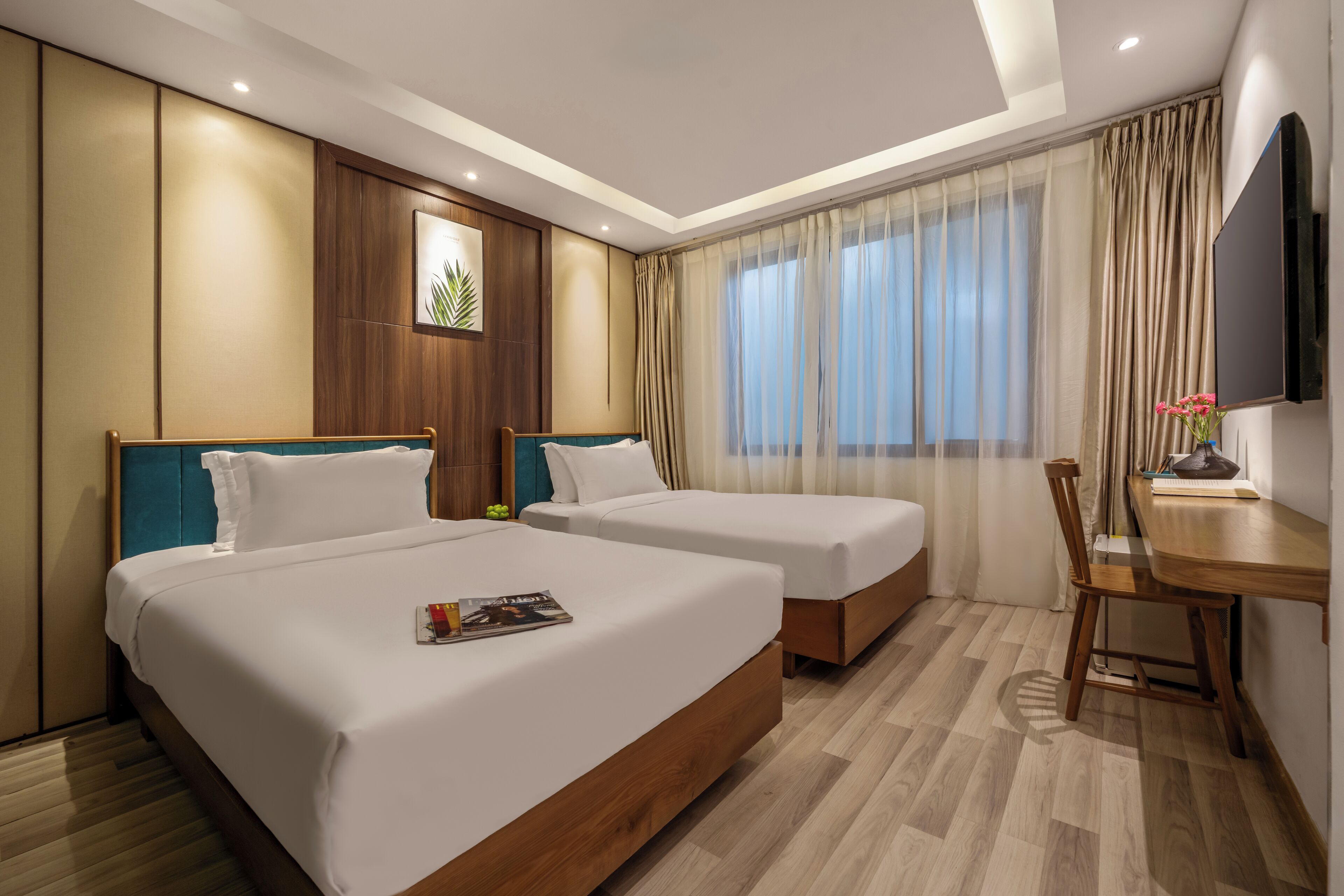 Ropa de cama de alta calidad, colchones con efecto memoria y minibar 