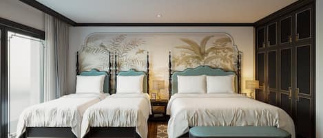 Family Room, 1 Bedroom, Balcony, City View | Memory foam beds, minibar, in-room safe, desk