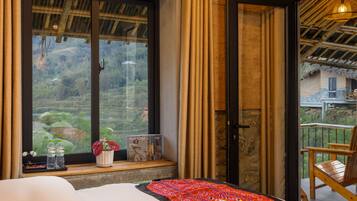 Sábanas de algodón egipcio, ropa de cama de alta calidad y minibar