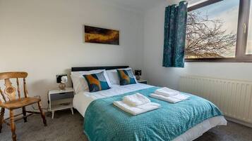 4 bedrooms, iron/ironing board, travel crib, WiFi