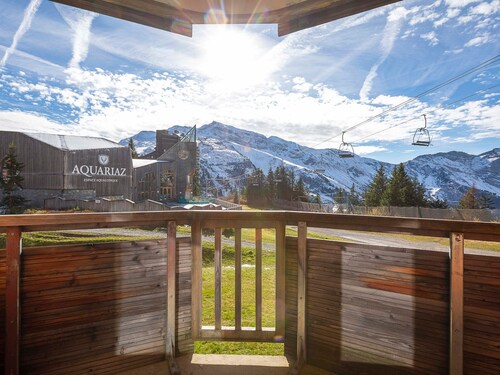 Studio cabine cosy pour 4 personnes à Avoriaz, balcon sud