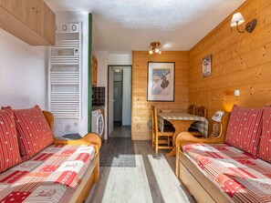 Interior - Cozy cabin studio for 4 in Avoriaz, south balcony (Avoriaz)