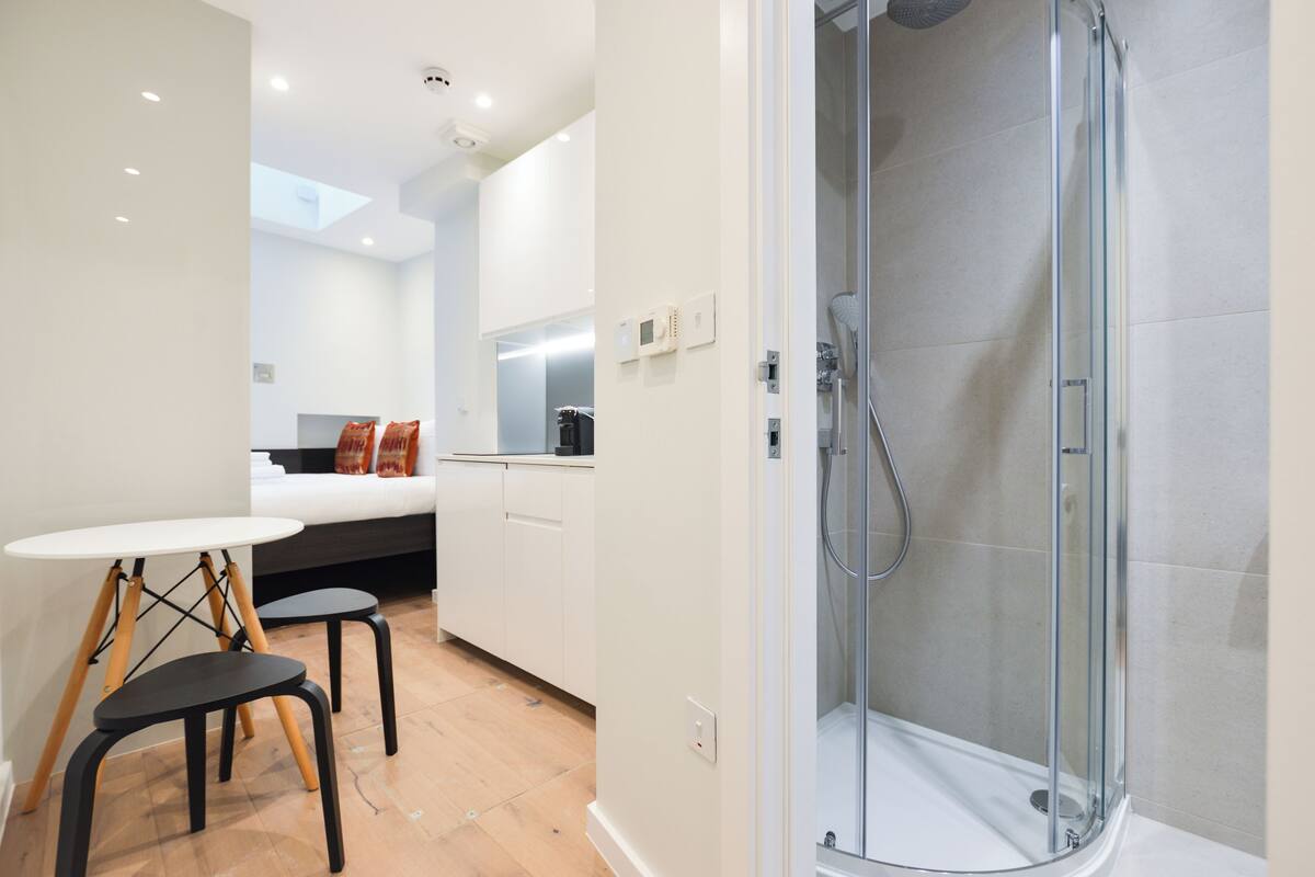 Lower Ground Floor Studio Apartment | 防敏寢具、熨斗/熨衫板、免費 Wi-Fi