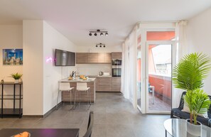 City Apartment | Living area | LCD TV