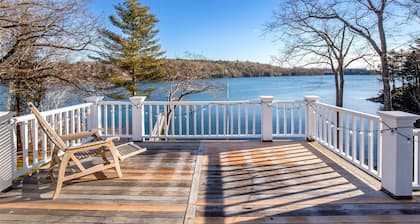 Luxurious Rockport Harbor Oceanfront Home With Private Sandy Beach and Dock