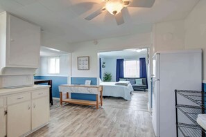 1 bedroom, travel crib, WiFi, bed sheets