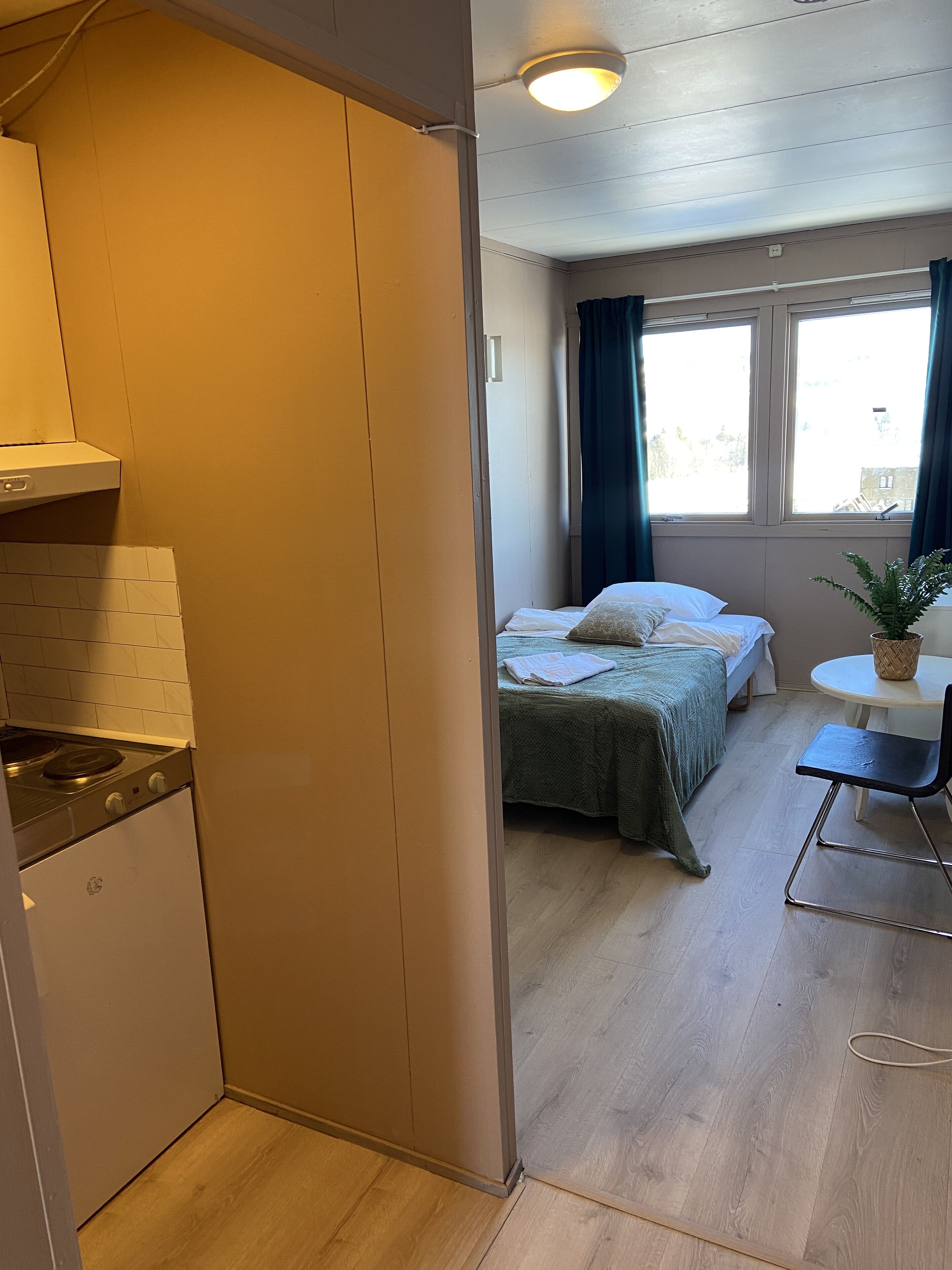 Perusmökki | 1 makuuhuone, yksilöllisesti kalustettu, ilmainen Wi-Fi, vuodevaatteet