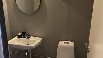 Basic-Ferienhaus | Badezimmer | Dusche, Handtücher