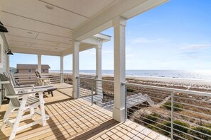 Property grounds - Experience oceanfront luxury at Fish 'n Chips by the Sea, Holden Beach, NC. (Holden Beach)