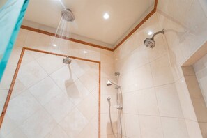 Séchoir à cheveux, serviettes fournies, savon, shampooing