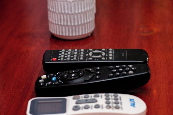 Individually decorated, desk, laptop workspace, iron/ironing board