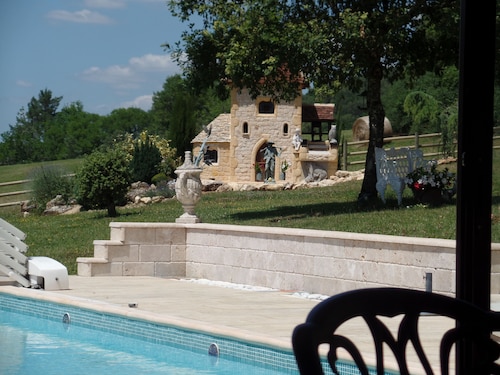 Gîte Située Dans Triangle Touristique Perigord Noir vue Château de Milandes