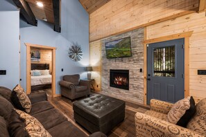 Cabin, 2 Bedrooms | Living area | Smart TV - Haven 2 Bedroom Cabin by RedAwning (Gatlinburg)
