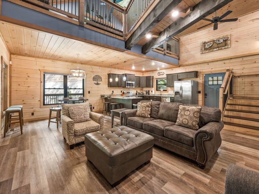 Cabin, 2 Bedrooms | Living area | Smart TV