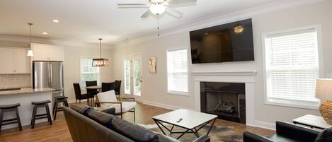 Smart TV, fireplace, offices