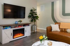 Smart TV, fireplace, offices
