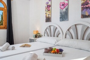 4 室のベッドルーム、ベッドシーツ