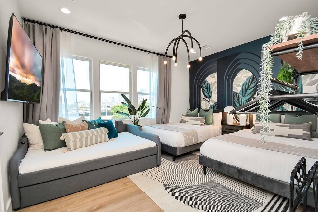 独立别墅 | 4 多间卧室、办公桌、隔音、熨斗/熨衣板