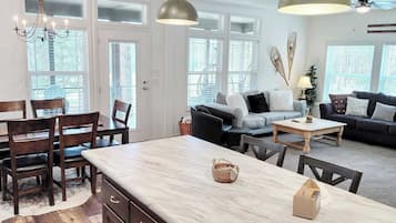 TV, DVD player, books