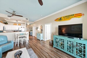 TV - Indies 602 | 2BR/2BA Beachfront Condo | Sleeps 6 | Gulf Views & Pool Access (Gulf Shores)