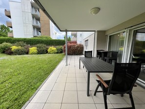 Outdoor dining - Ferienwohnung im Hildegardring - Überlingen am Bodensee (Überlingen)