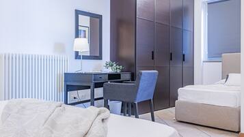 2 Schlafzimmer, BĂŒgeleisen/BĂŒgelbrett, kostenloses WLAN, BettwĂ€sche