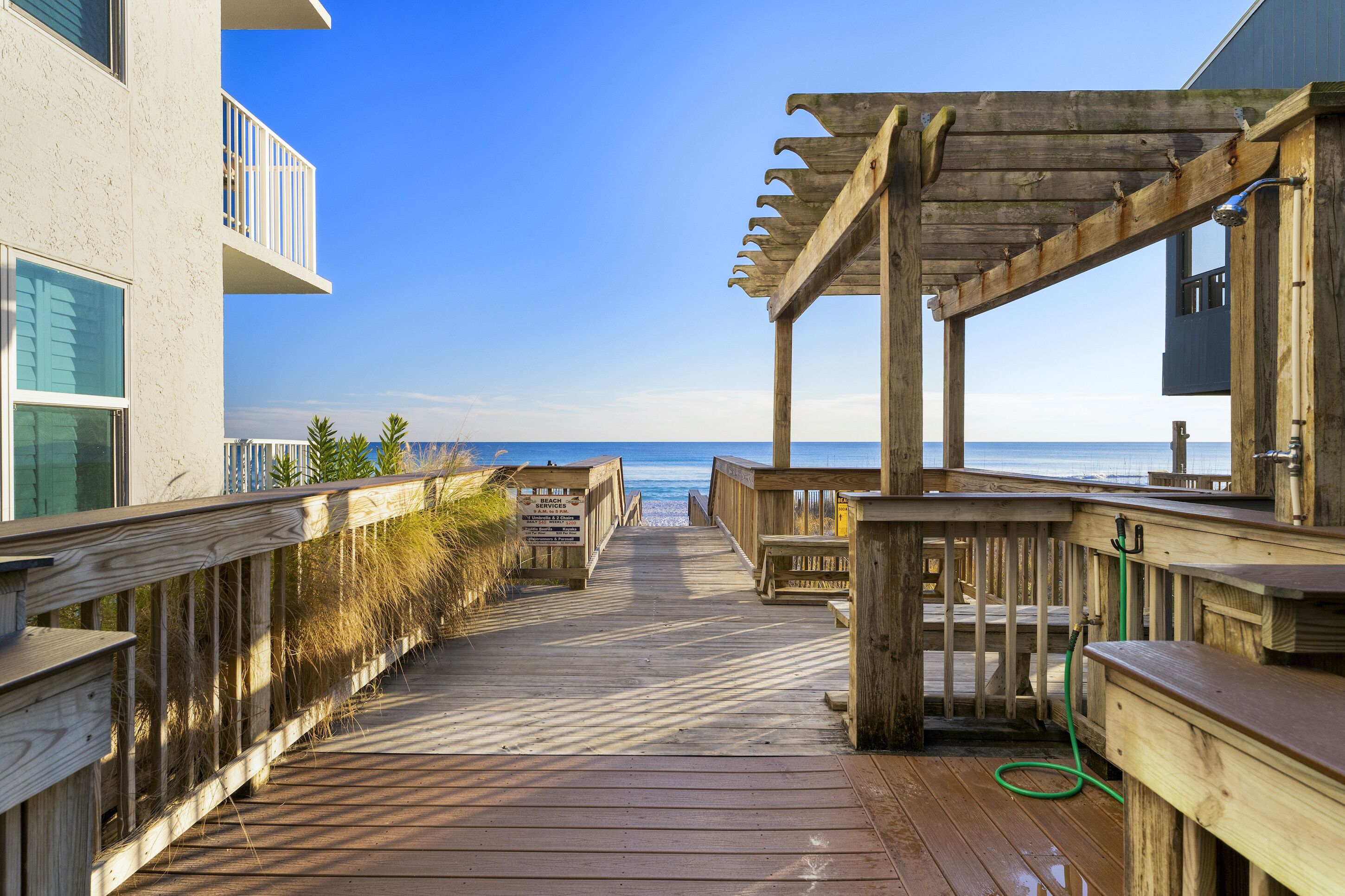 Private beach, white sand