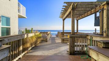 Private beach, white sand