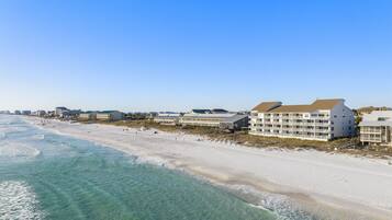 Private beach, white sand