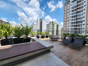 Terrace/patio - Smart Studio Consolação | Fully Equipped Kitchen/Complete Apart.- up to 4 People (República São Paulo)