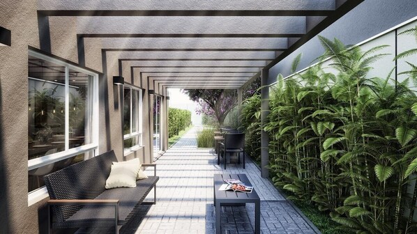 Terrace/patio - Smart Studio Consolação | Fully Equipped Kitchen/Complete Apart.- up to 4 People (República São Paulo)