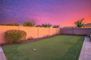 Test your skills with our putting golf green