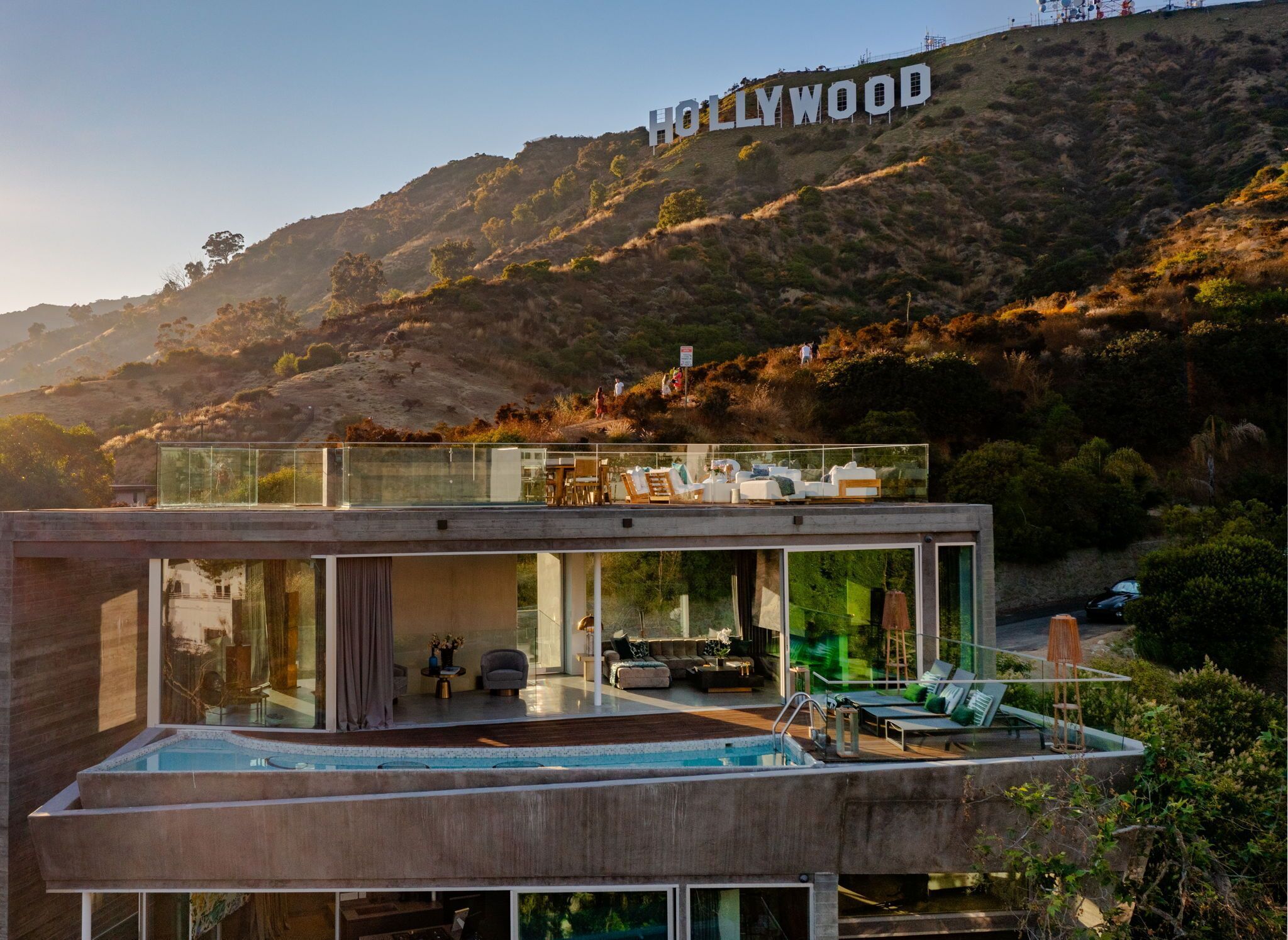 The Iconic Hollywood Sign Architectural Residence