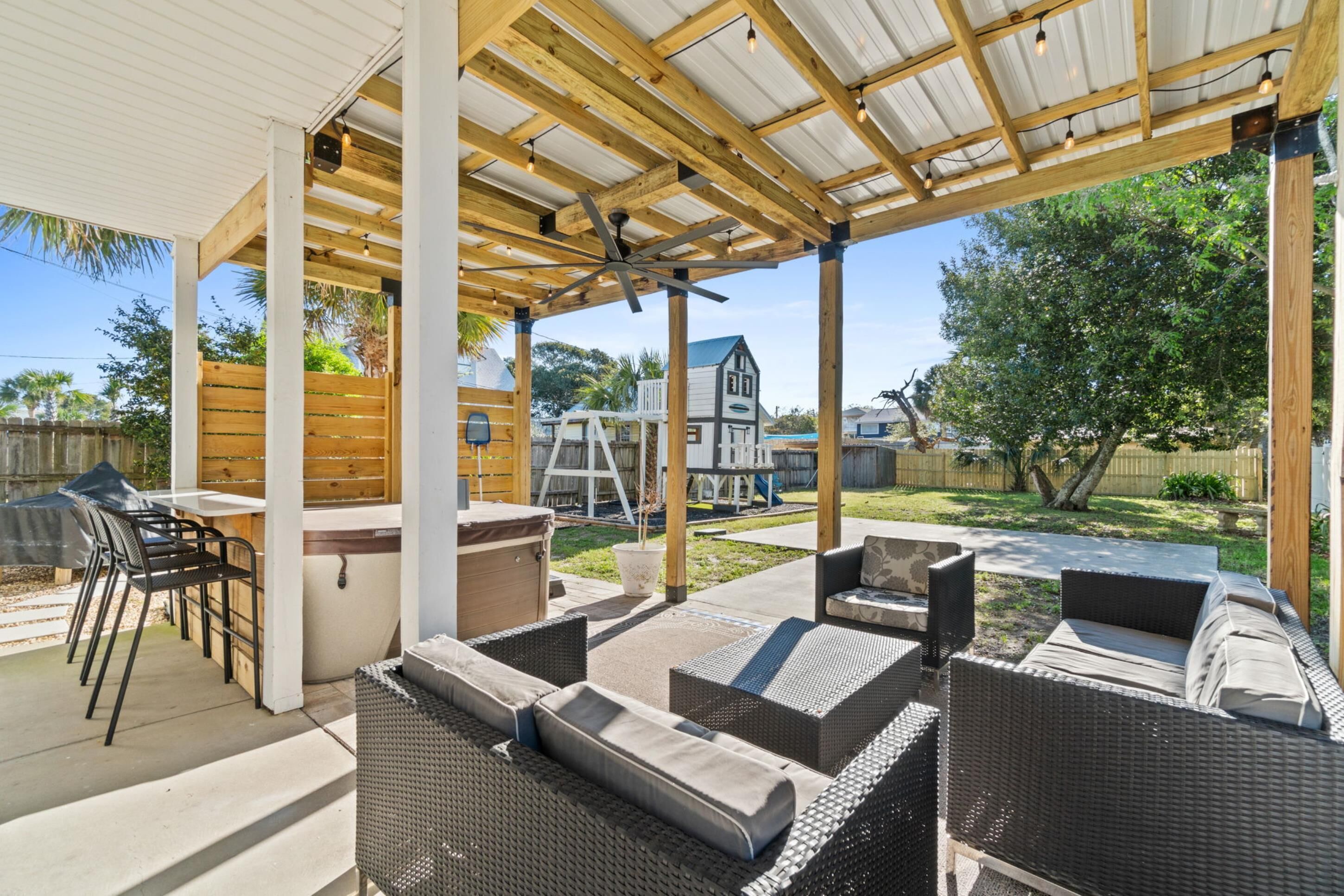 Maison, 5 chambres, bain à remous | Terrasse/Patio