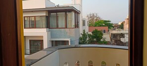 Blick vom Balkon