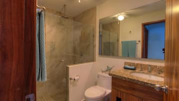Towels, soap, shampoo