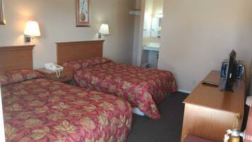 Standard Room, 2 Double Beds, Non Smoking | Free WiFi, bed sheets