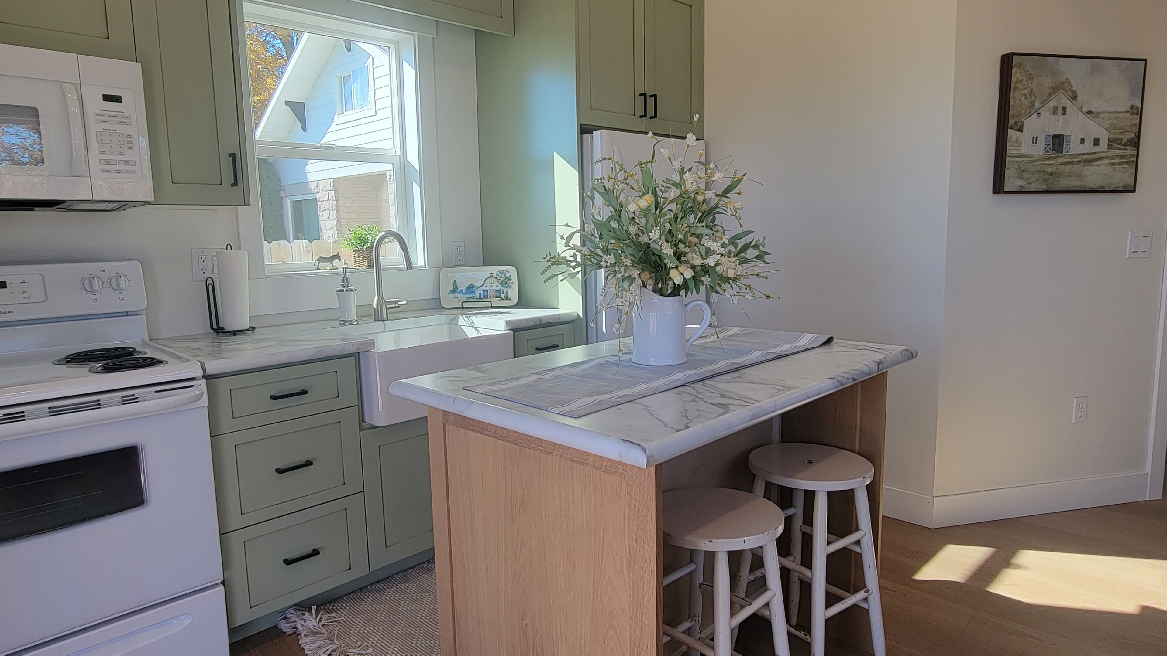 Microondas, horno y parrilla de estufa 