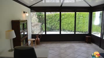 Vue depuis lâhĂ©bergement