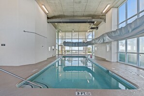 Indoor pool, outdoor pool - Magnificent Oceanfront Beauty- Family space for 14 featuring two separate units! (North Myrtle Beach)