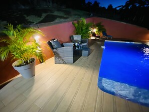A heated pool