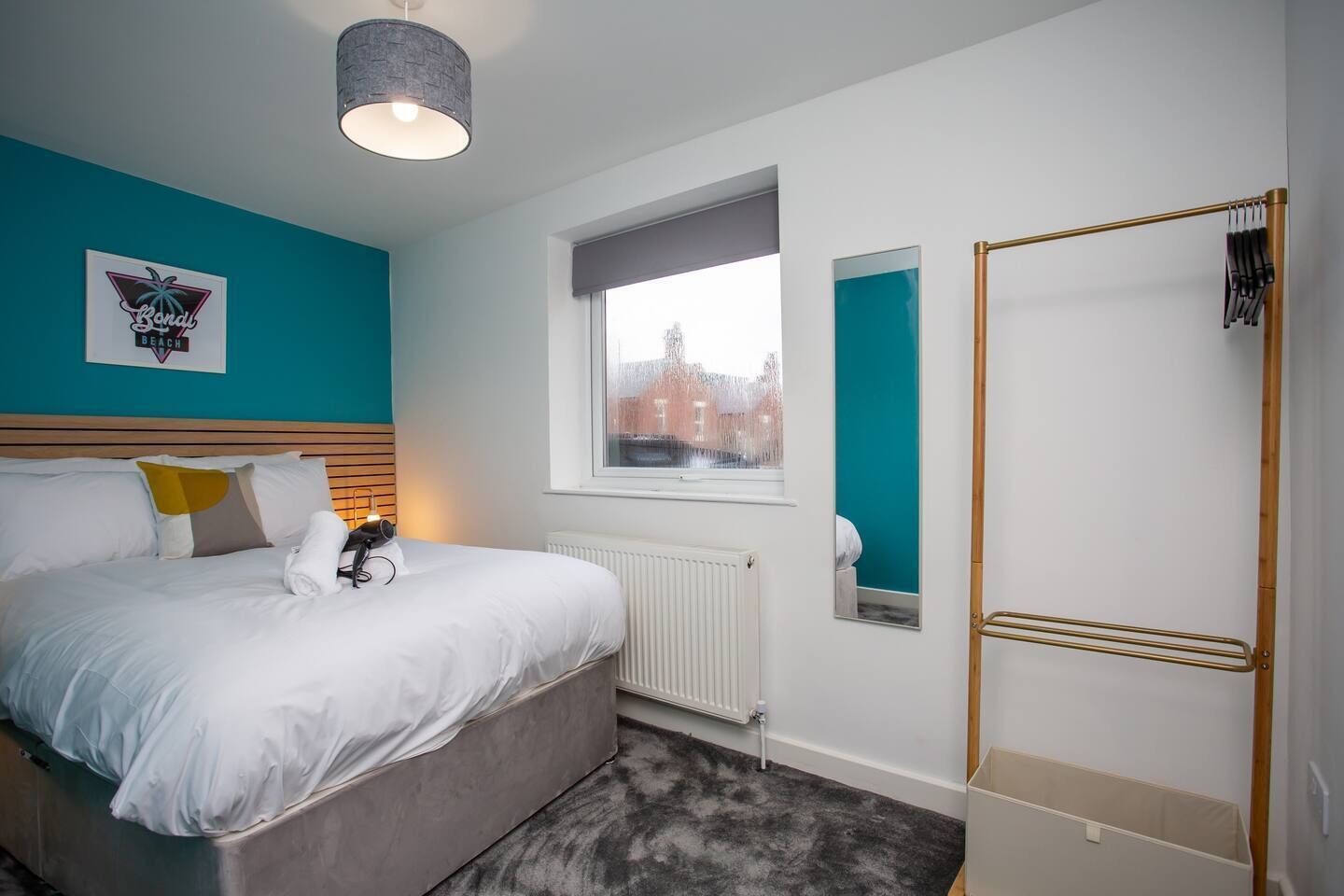 1 sovrum, skrivbord, strykjärn/strykbräda och gratis wi-fi